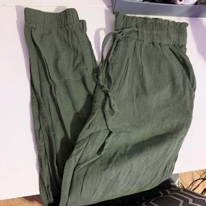 Olive Green High Rise Jogger Pant